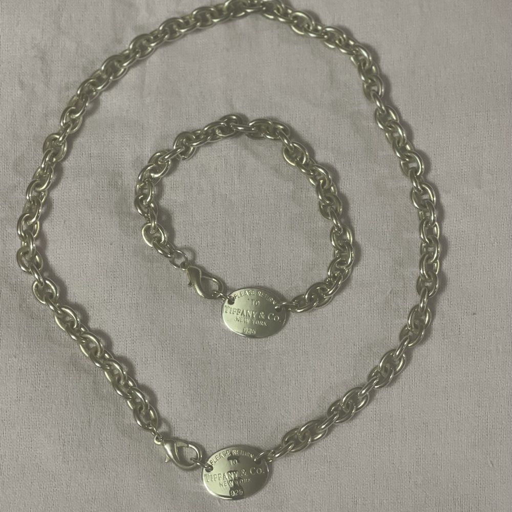 Tiffany & Co. Sterling Silver Necklace & Bracelet